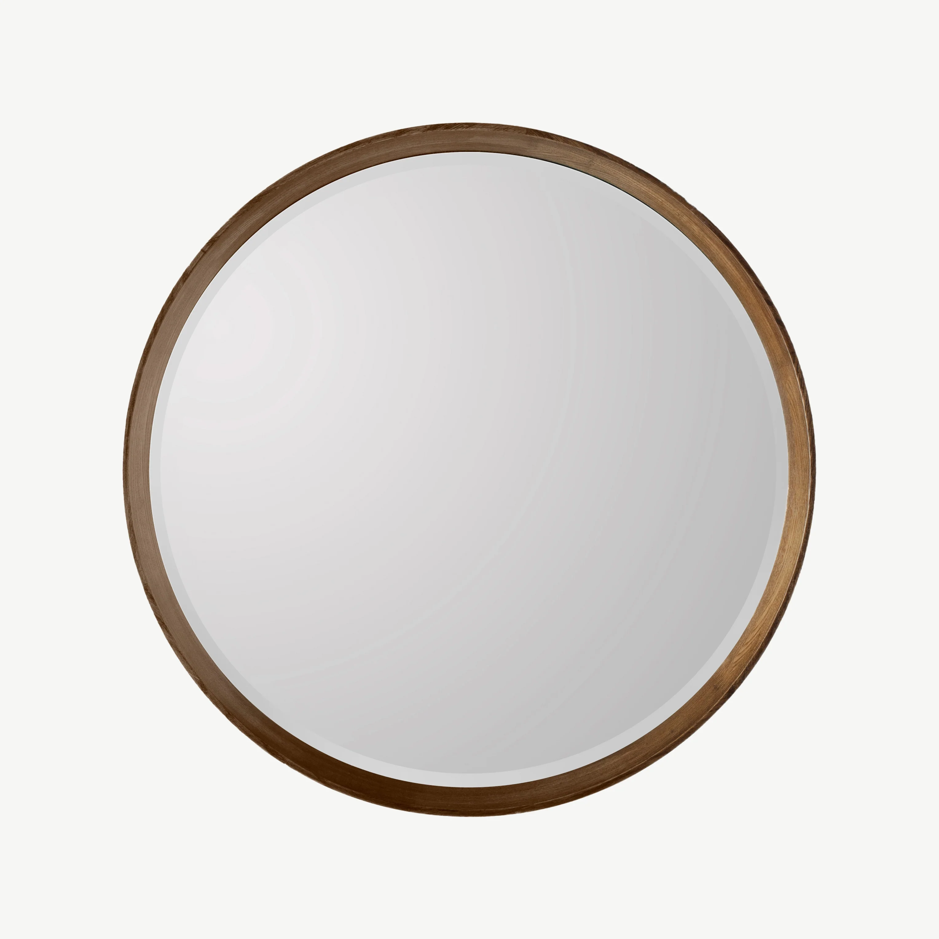 Warsaw Small Walnut Circular Mirror - Image 3