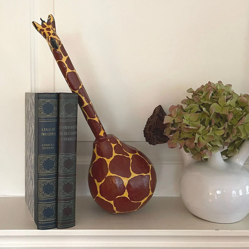 Kenya Giraffe Gourd Shaker - Image 7