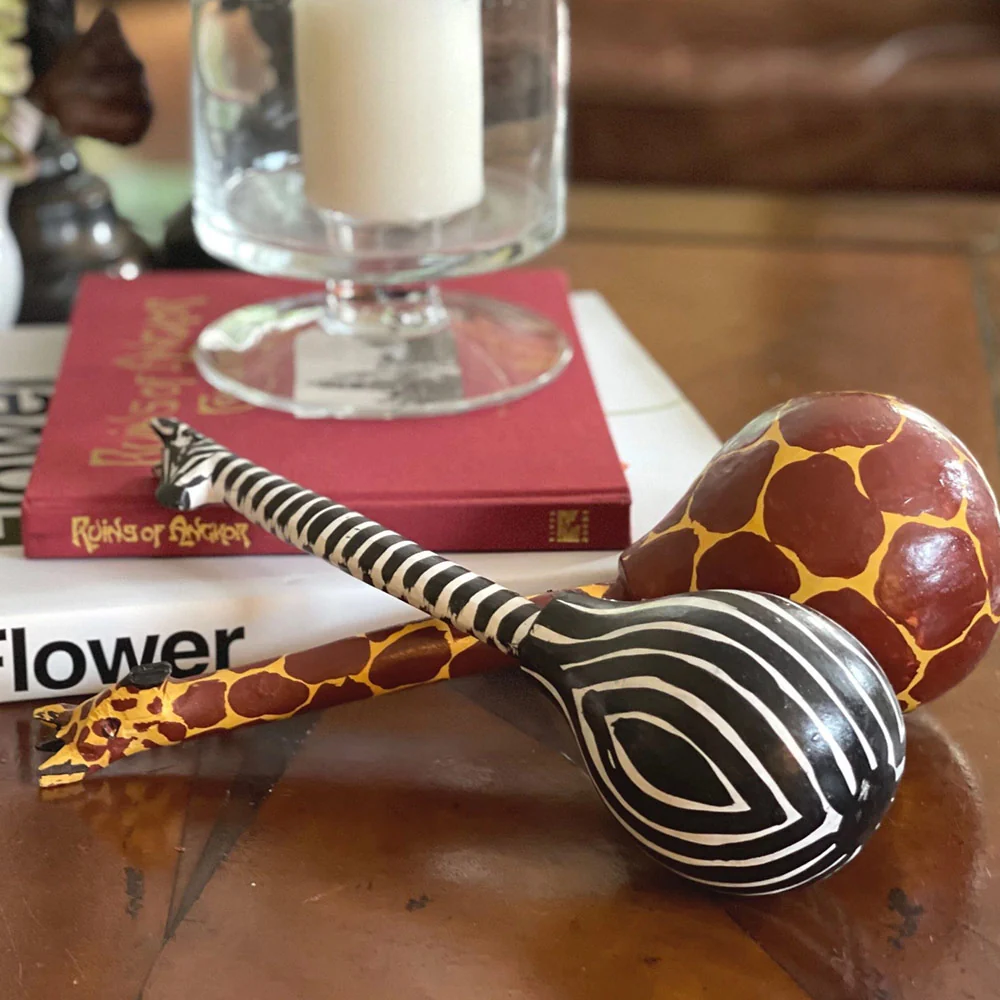 Kenya Giraffe Gourd Shaker - Image 8