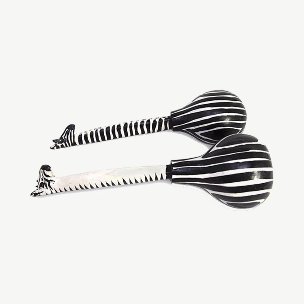 Kenya Zebra Gourd Shaker - Image 2