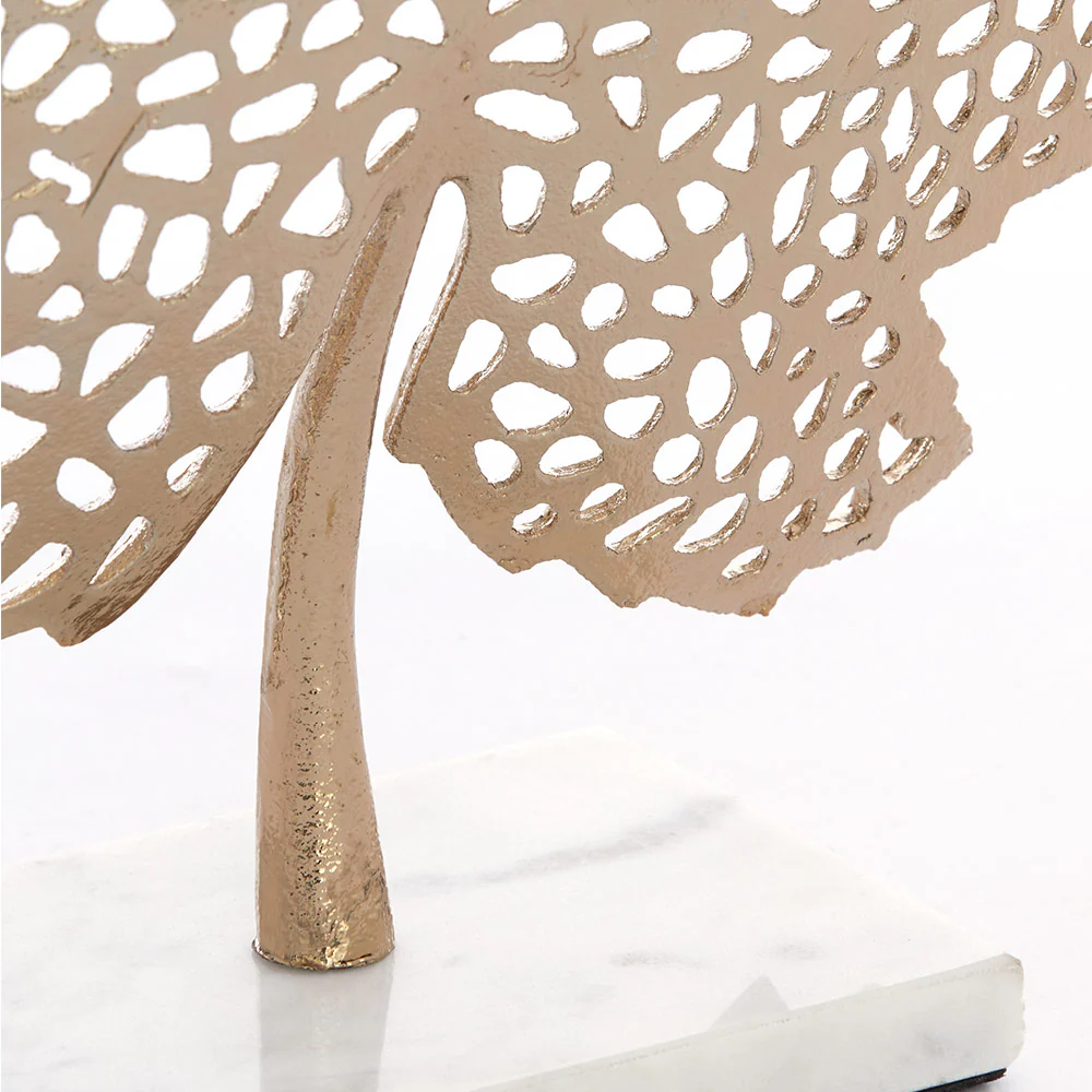 Leaf Ornament with Marble Base - Image 4