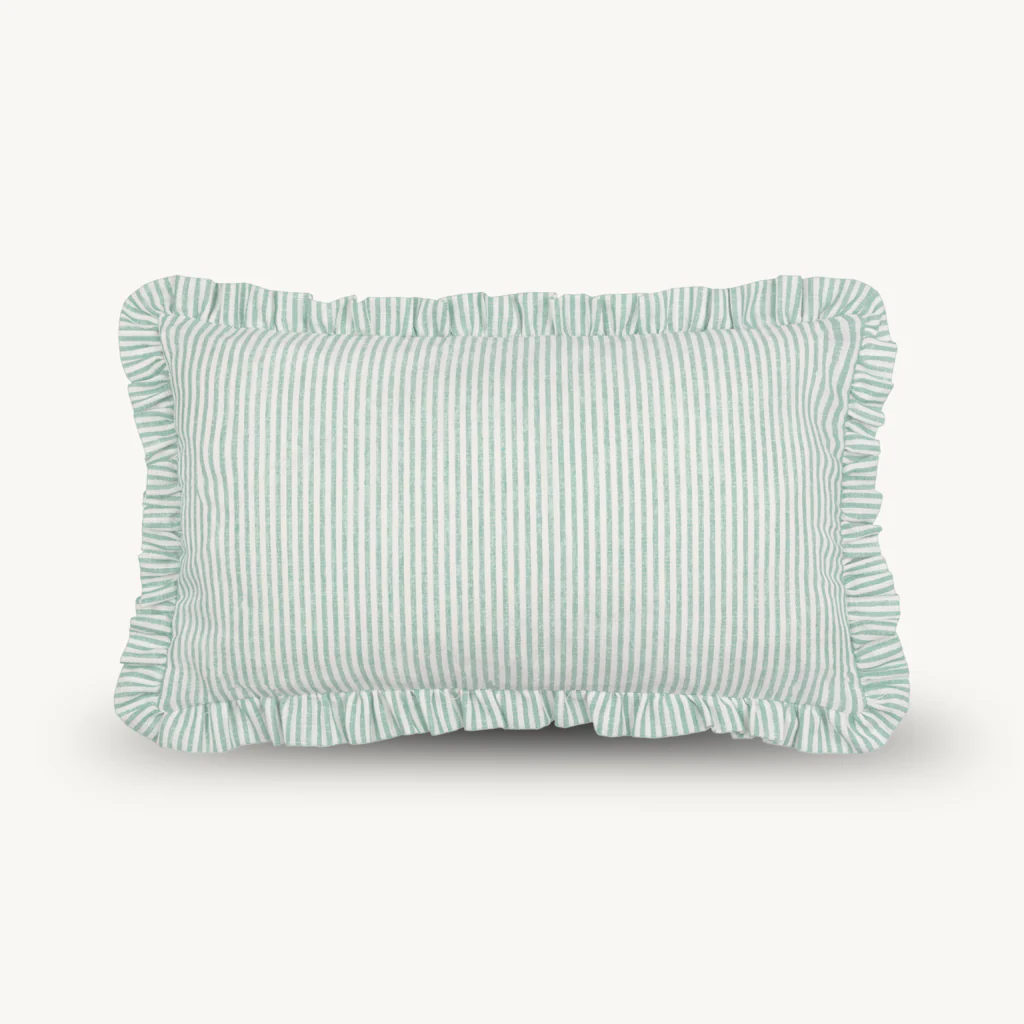 Luna Embroidered Ruffle Cushion - Image 13