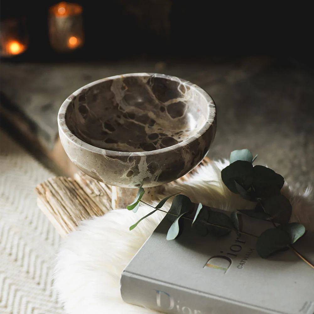 Marble Bowl on Stand - Image 4