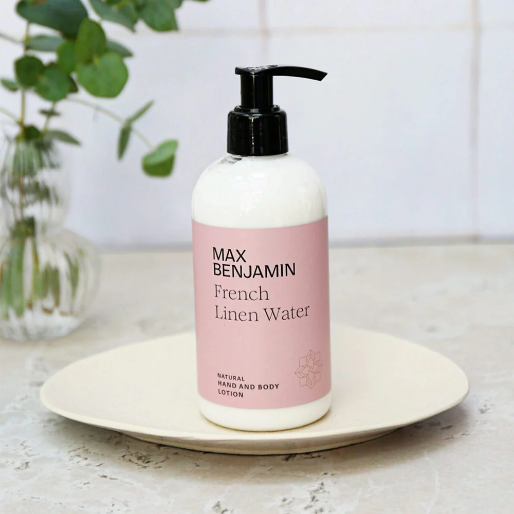 Max Benjamin Hand & Body French Linen Wash & Lotion Gift Set - Image 4