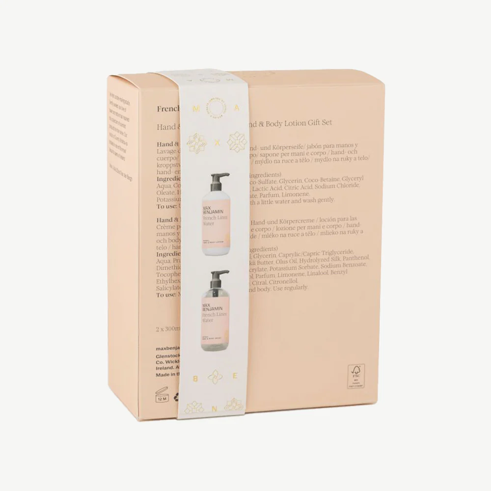Max Benjamin Hand & Body French Linen Wash & Lotion Gift Set - Image 5