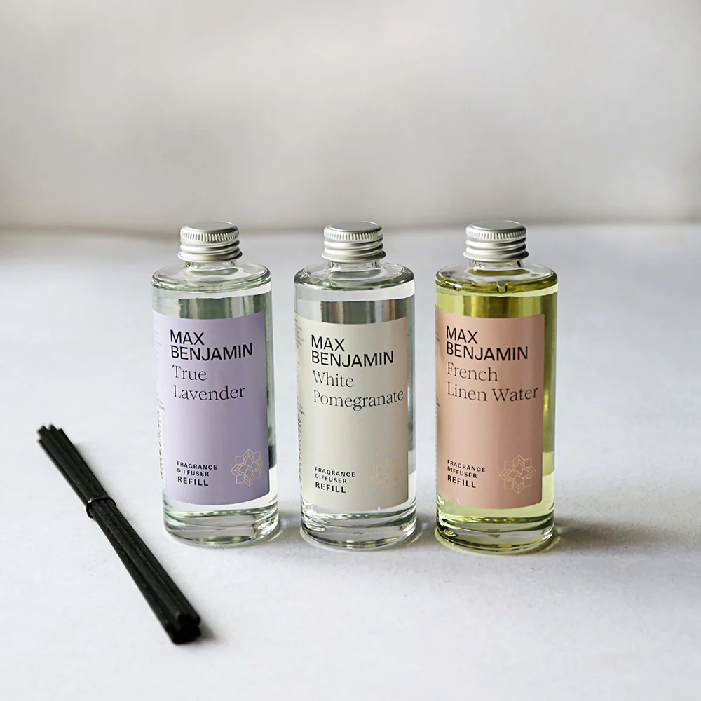 Max Benjamin White Pomegranate Diffuser Refill 150ml - Image 4