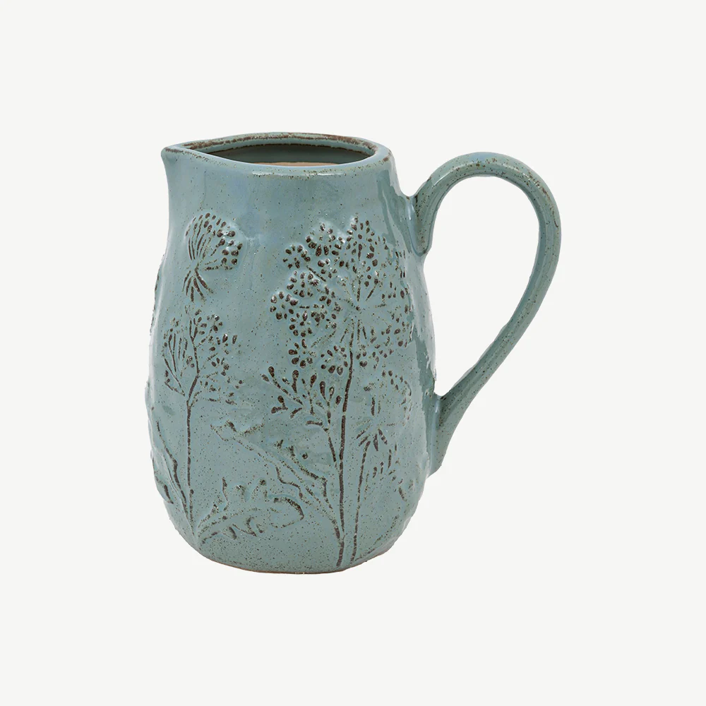 Meadow Embossed Ceramic Jug - Image 3