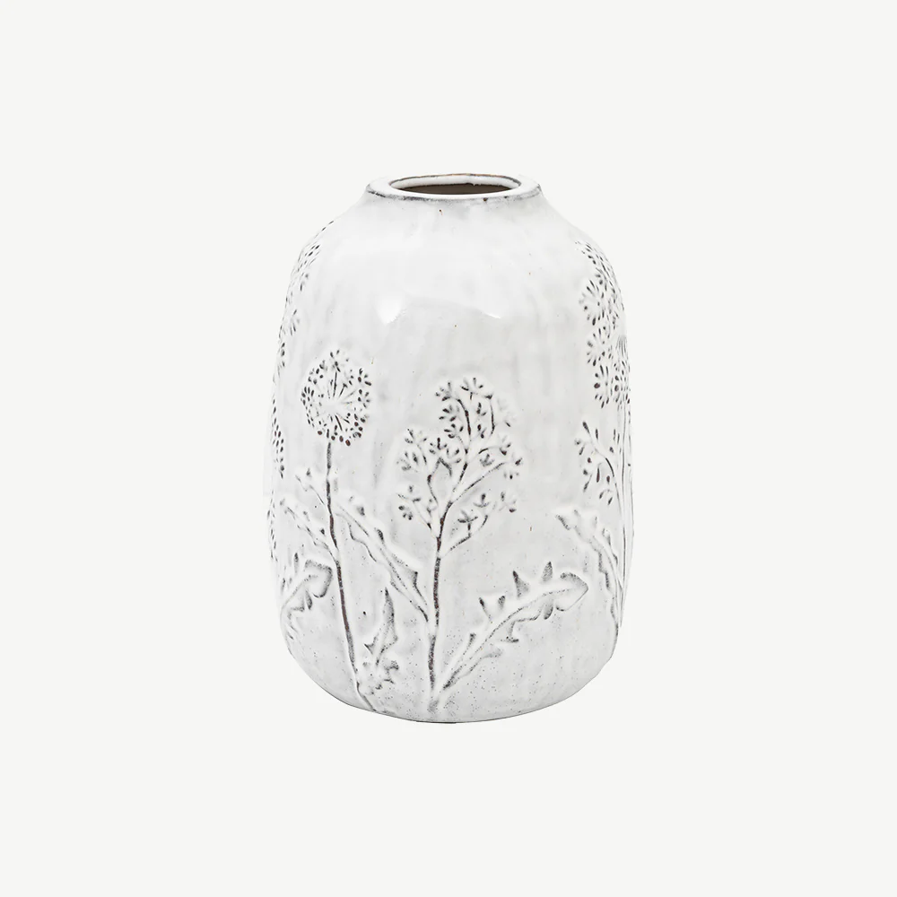Meadow Embossed Ceramic Vase - Image 6