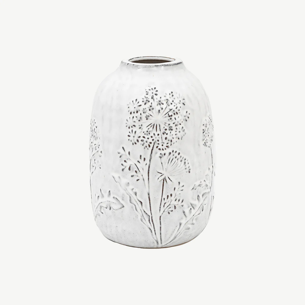 Meadow Embossed Ceramic Vase - Image 7