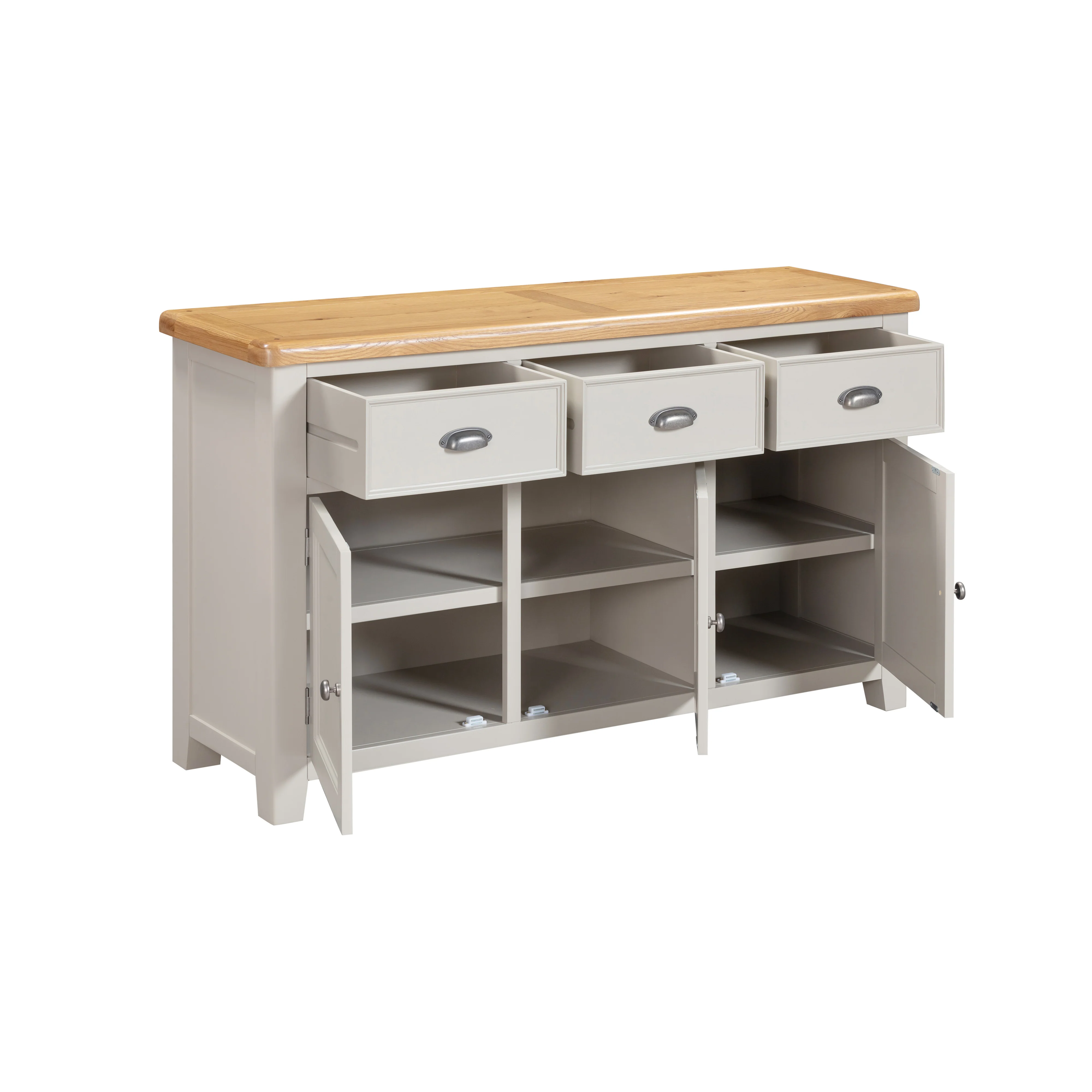 Medway Oak 3 Door Sideboard - Image 6