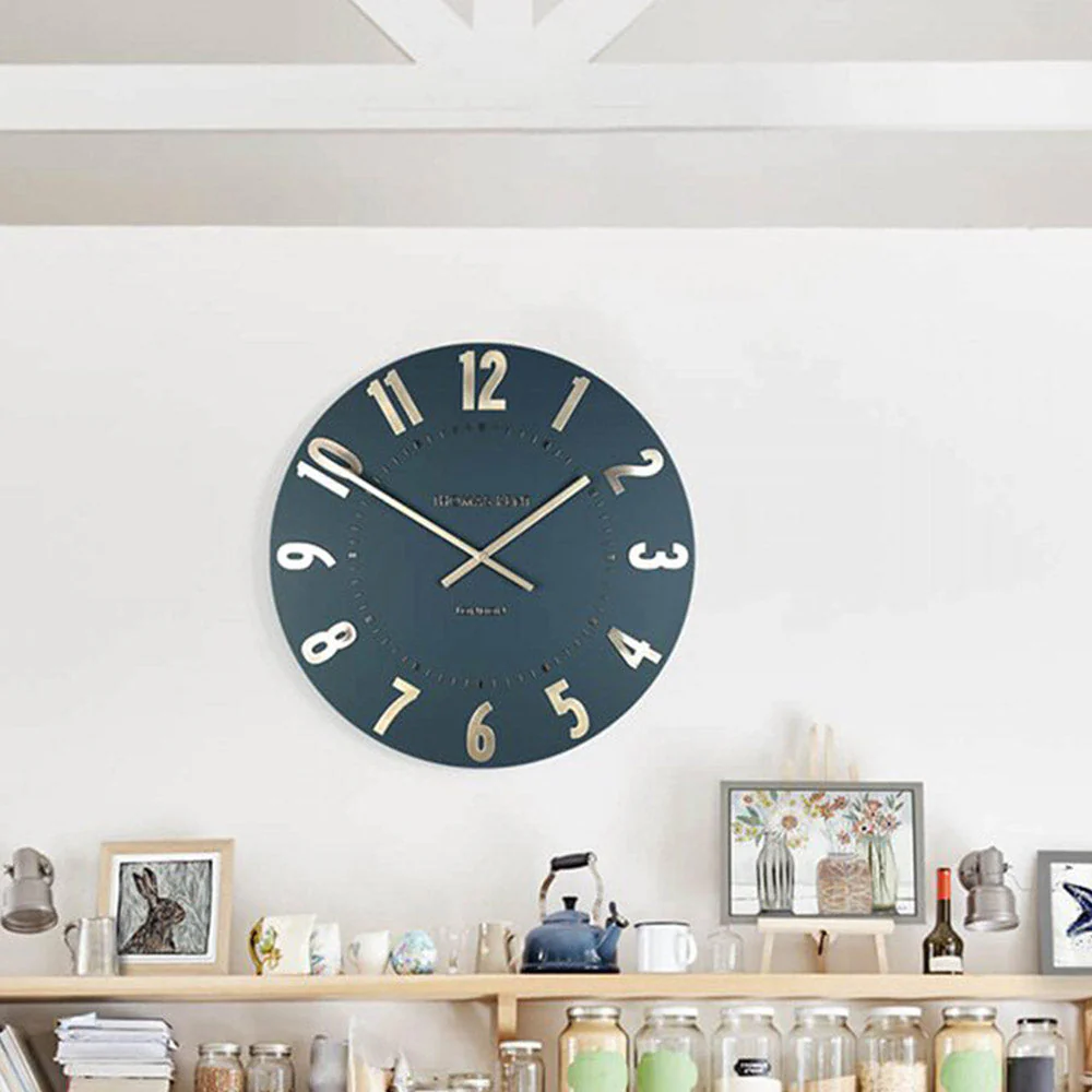 20" Midnight Blue Mulberry Wall Clock
