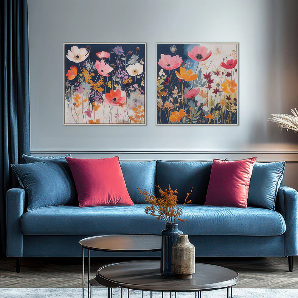 Modern Mix Framed Canvas