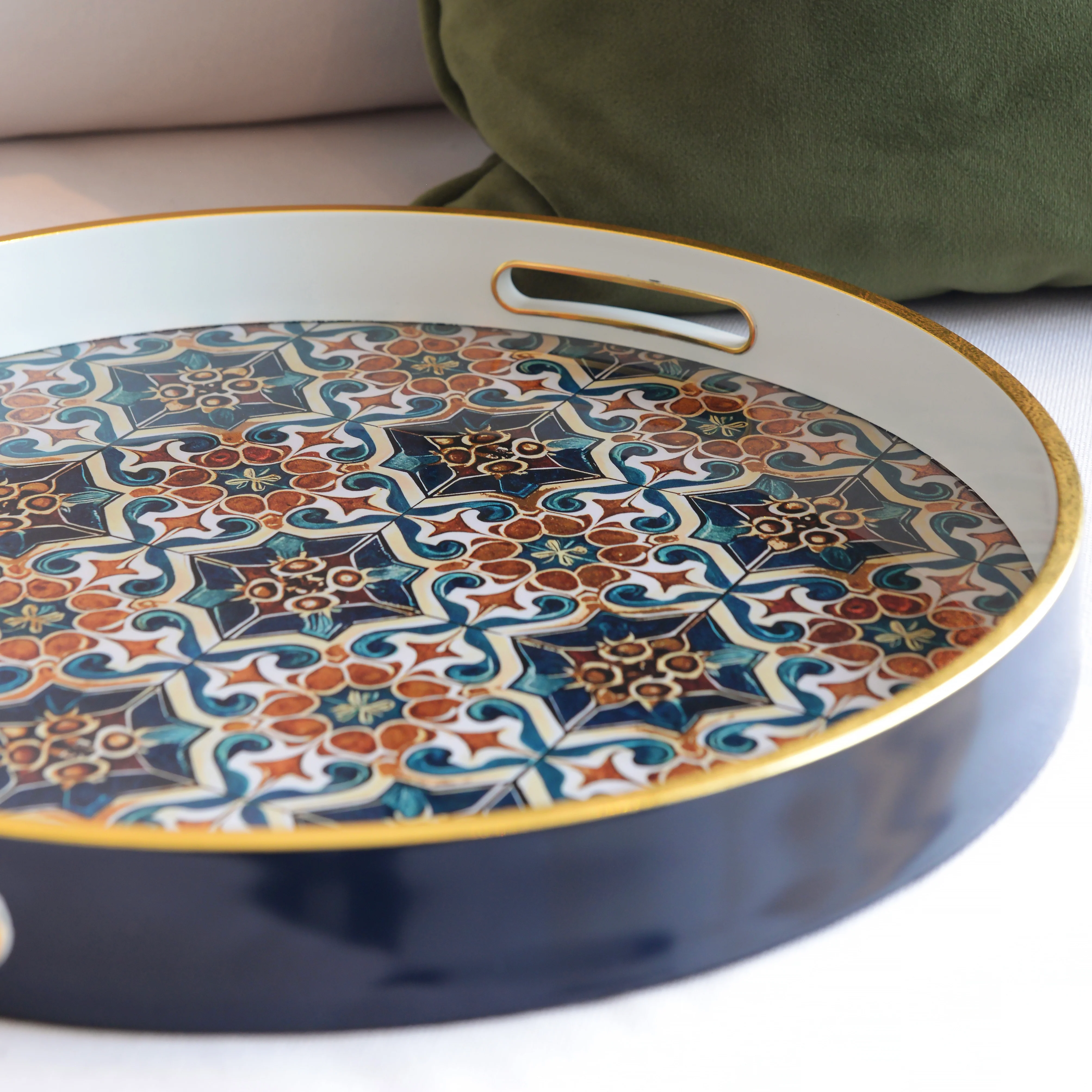 Moroccan Round Tray - Image 2