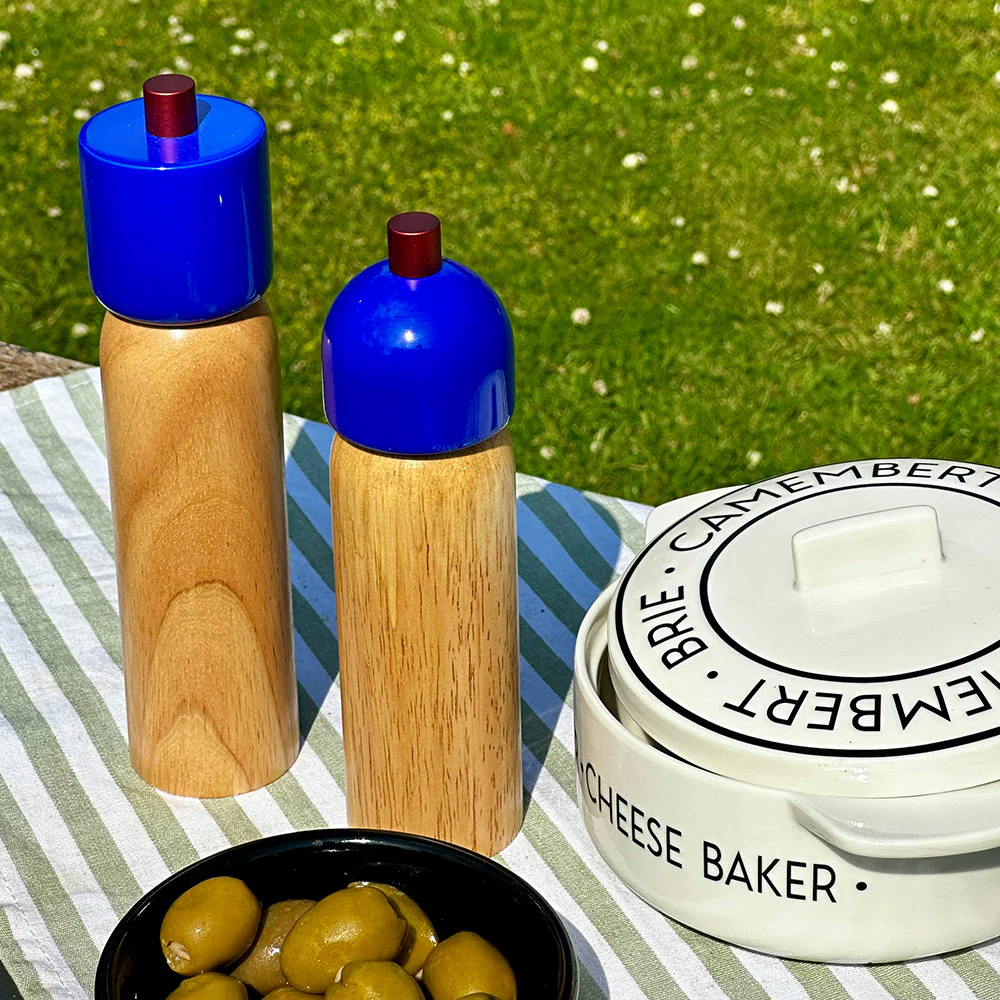 Navy & Red Salt & Pepper Grinder -  Individual Piece - Image 3
