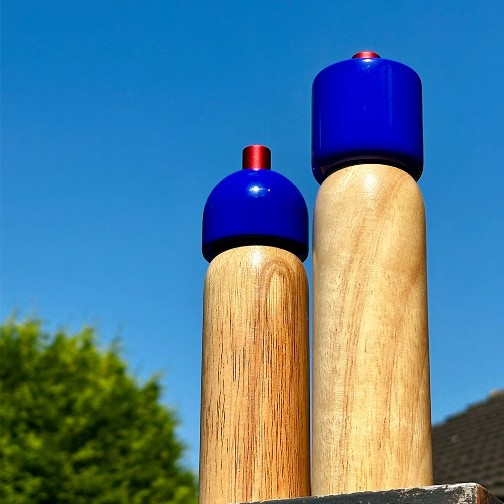 Navy & Red Salt & Pepper Grinder -  Individual Piece - Image 5