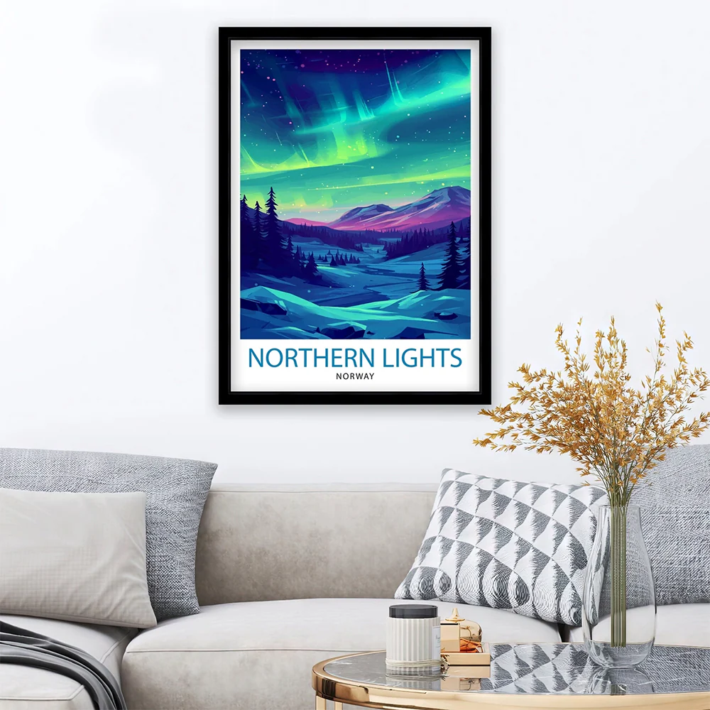 Northern Lights Framed Poster - Image 2