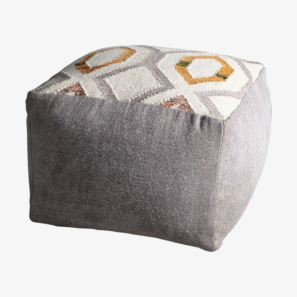 Ochre Pouffe - Image 2