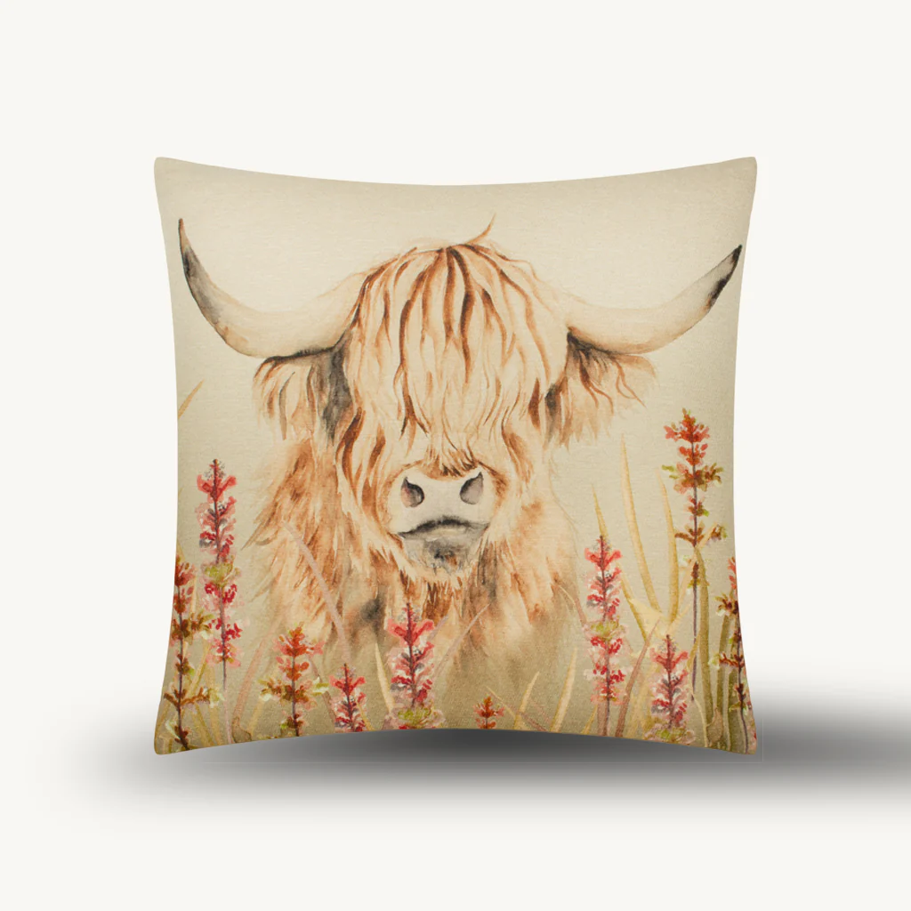 Ontarom Highland Cow Cushion - Image 3