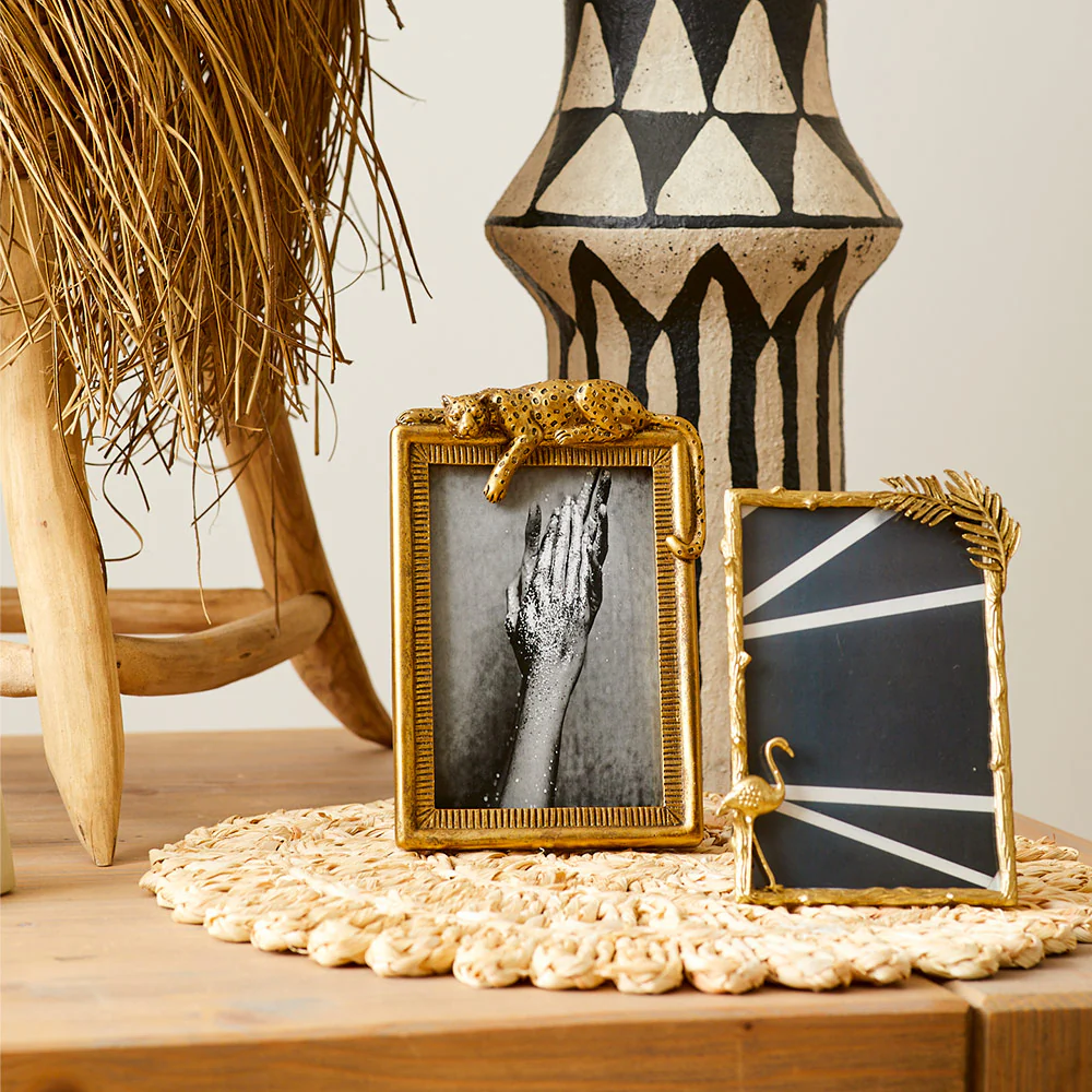 Panther Gold Photo Frame