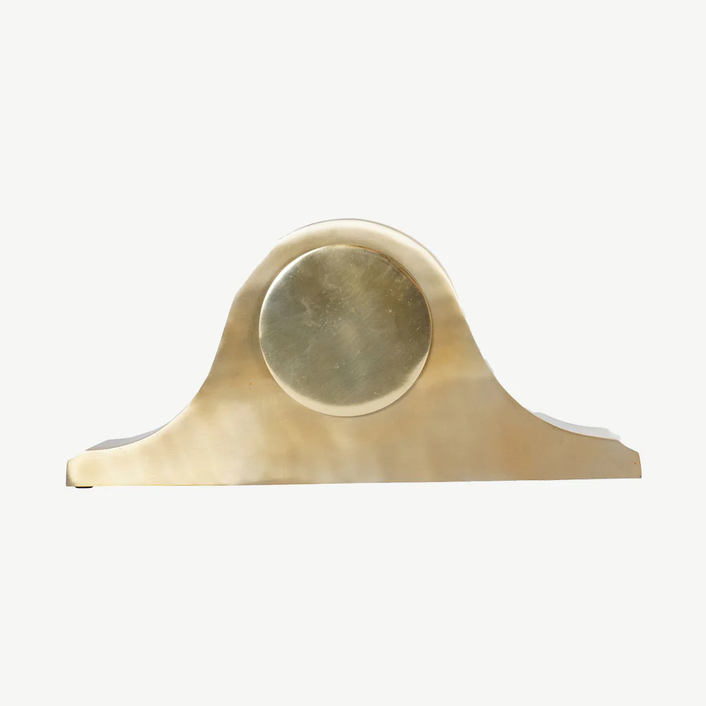 Retro Carriage Mantel Clock in Brass Finish - Image 4