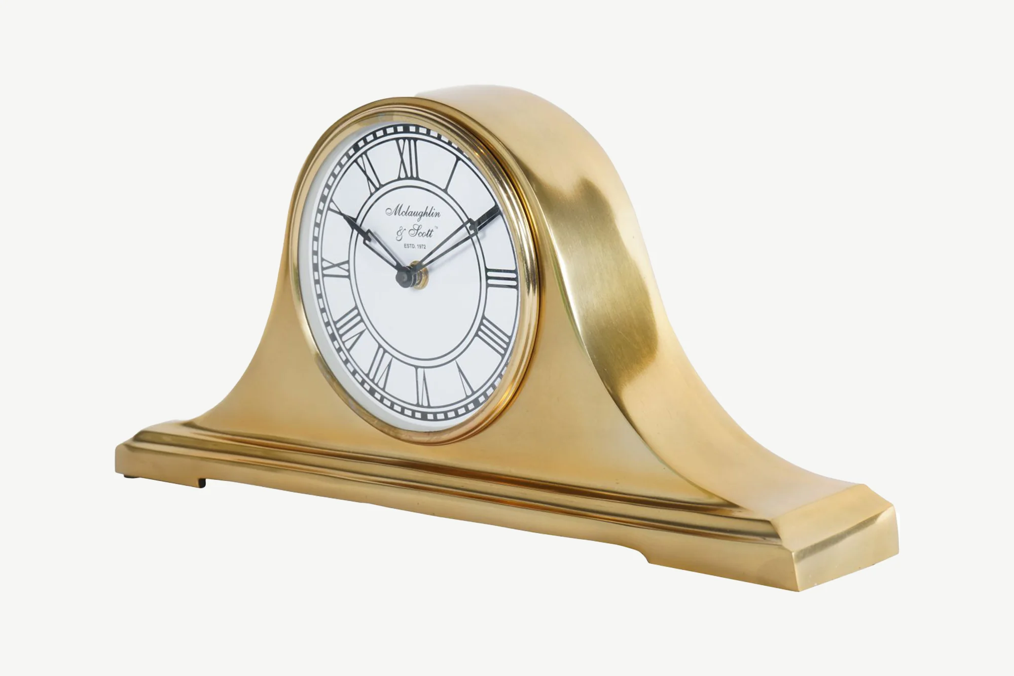 Retro Carriage Mantel Clock in Brass Finish - Image 6