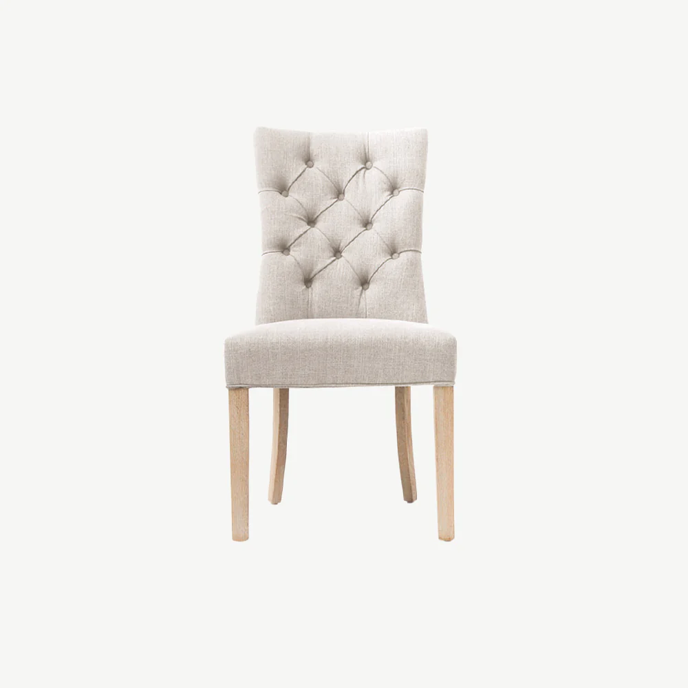 Roslyn Table & 6 Poppy Natural Chairs Set - Image 3