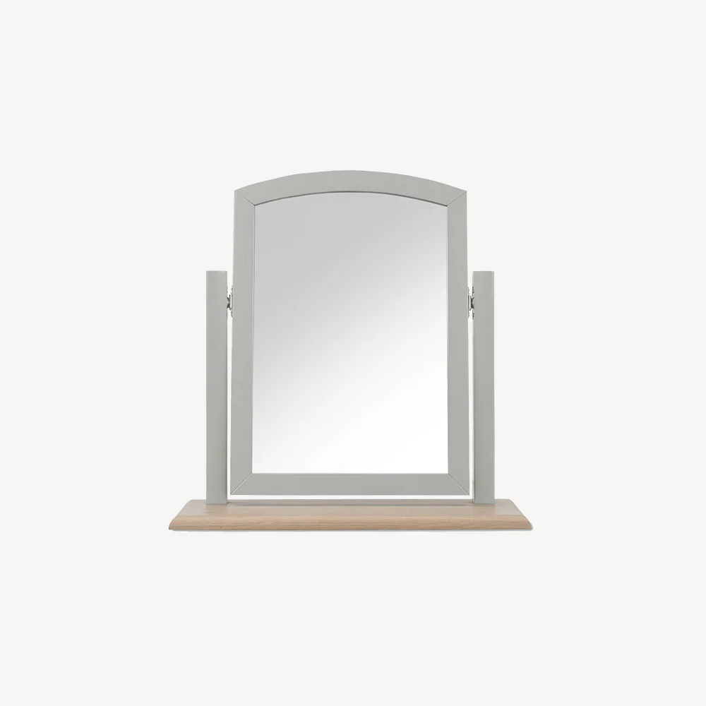 Runswick Scandi Oak & Soft Grey Vanity Mirror