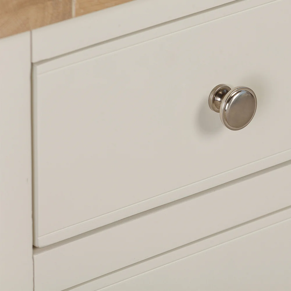 Rutland Painted 3 Drawer Bedside Cabinet - Image 3