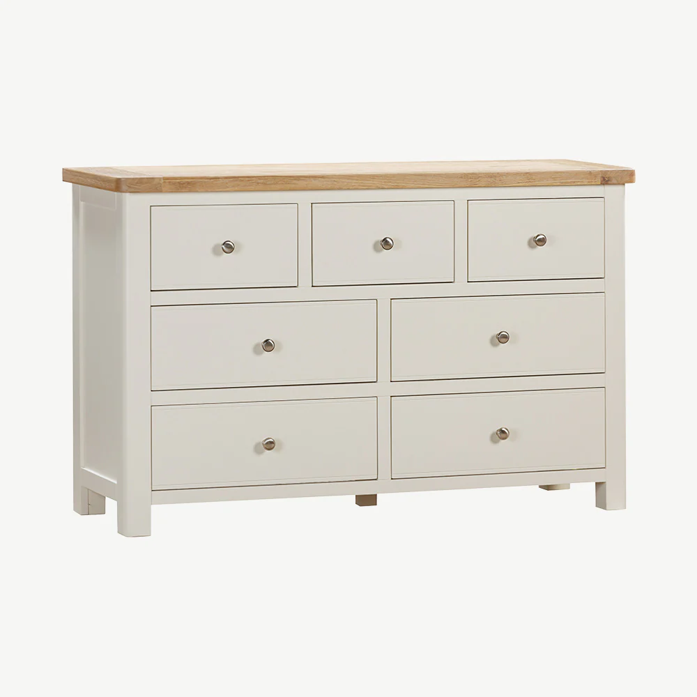 Rutland Painted 3 over 4 Drawer Chest - Image 4