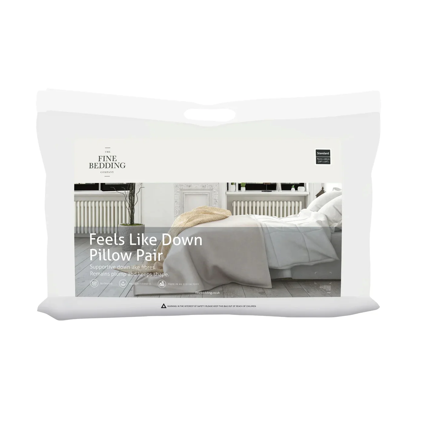 Set of 2 Feels Like Down Pillows - Image 2