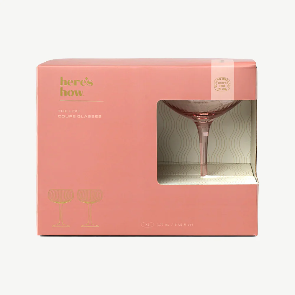 Set of 2 The Lou Coupe Cocktail Glasses - Image 3