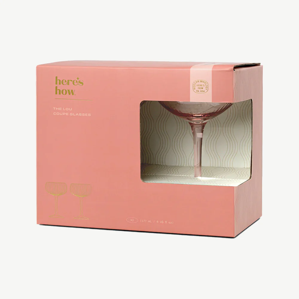 Set of 2 The Lou Coupe Cocktail Glasses - Image 4