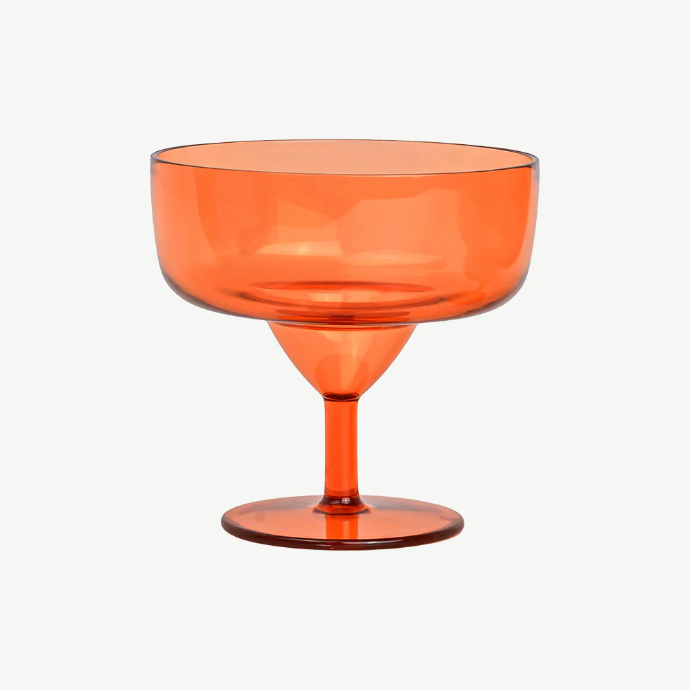 Set Of 4 Orange Margarita Glass - Image 2