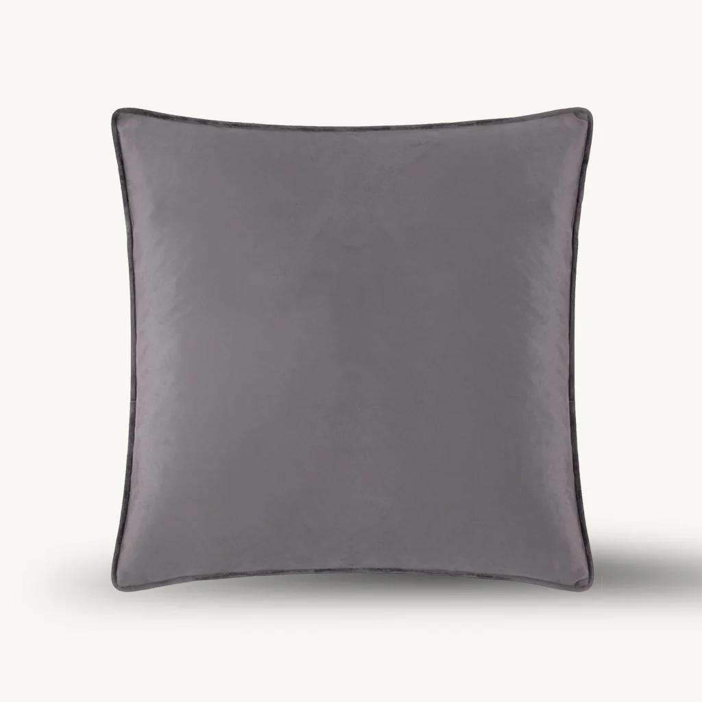 Skye Embroidered Velvet Cushion - Image 4