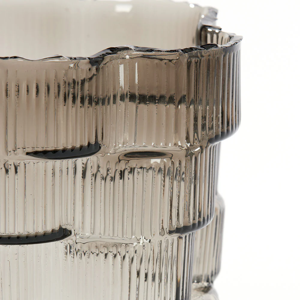 Smoked Glass Vase - Image 3