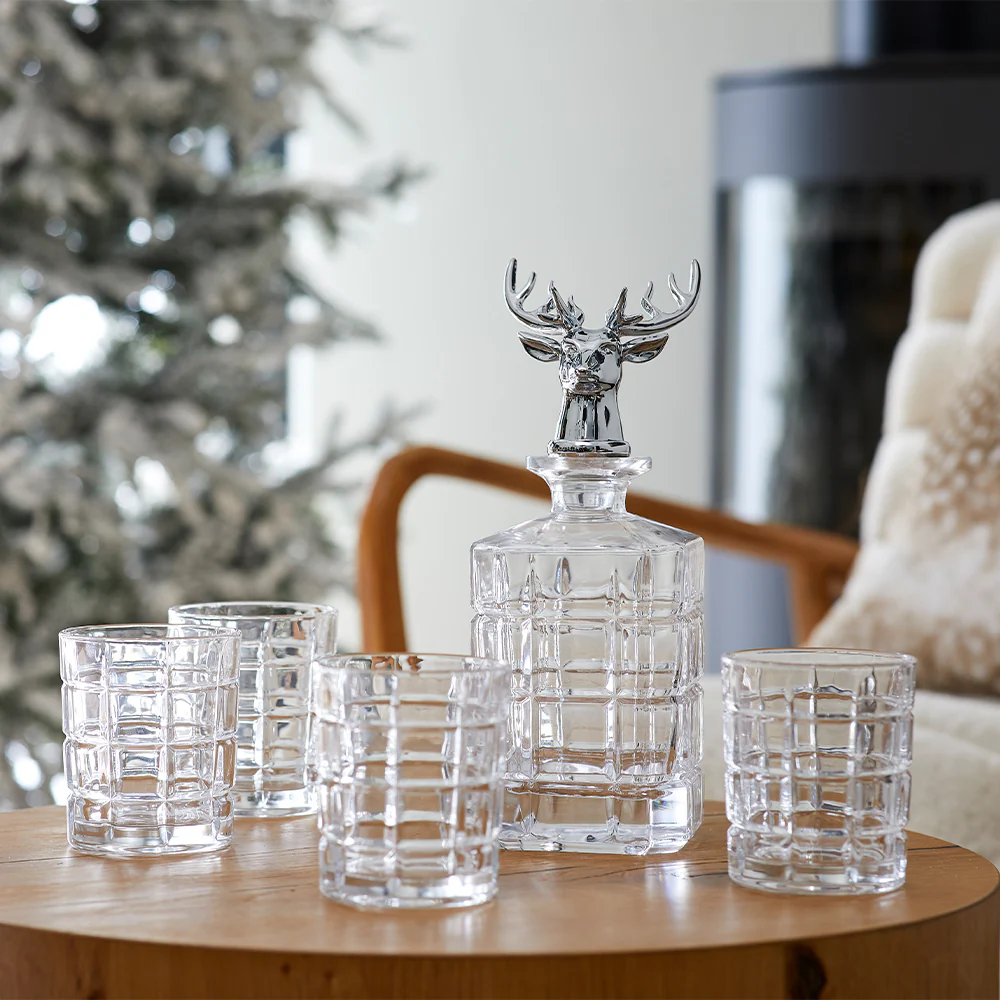 Stag Glasses & Decanter