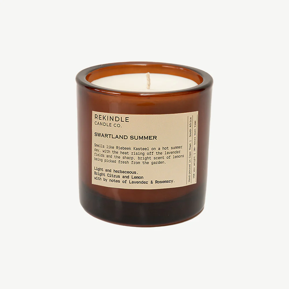 Swartland Summer Amber Large Glass Candle