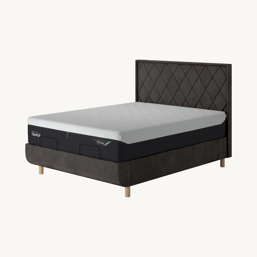 TEMPUR® Arc Static Bed with Quilted Headboard - Image 9
