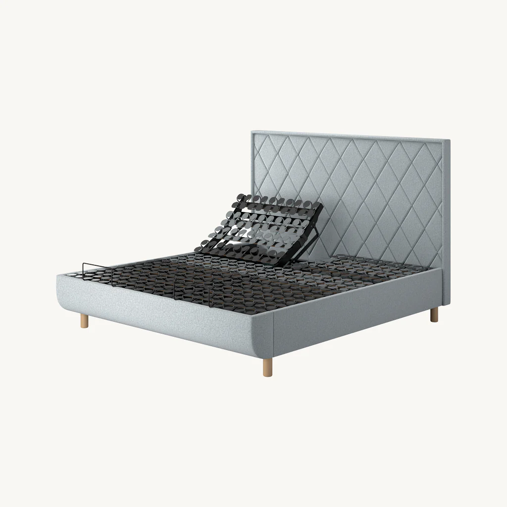 TEMPUR® Arc Adjustable Bed with Quilted Headboard - Image 2