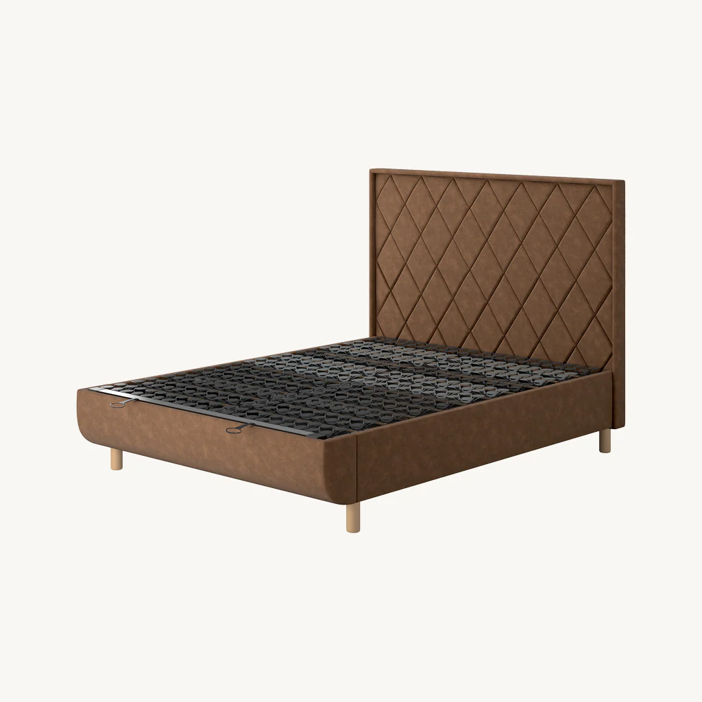 TEMPUR® Arc Ottoman Bed with Quilted Headboard - Image 2