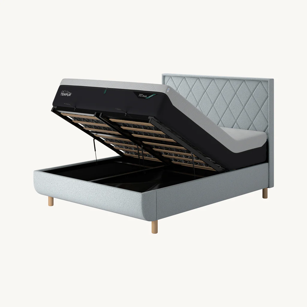 TEMPUR® Arc Ottoman Bed with Quilted Headboard - Image 8