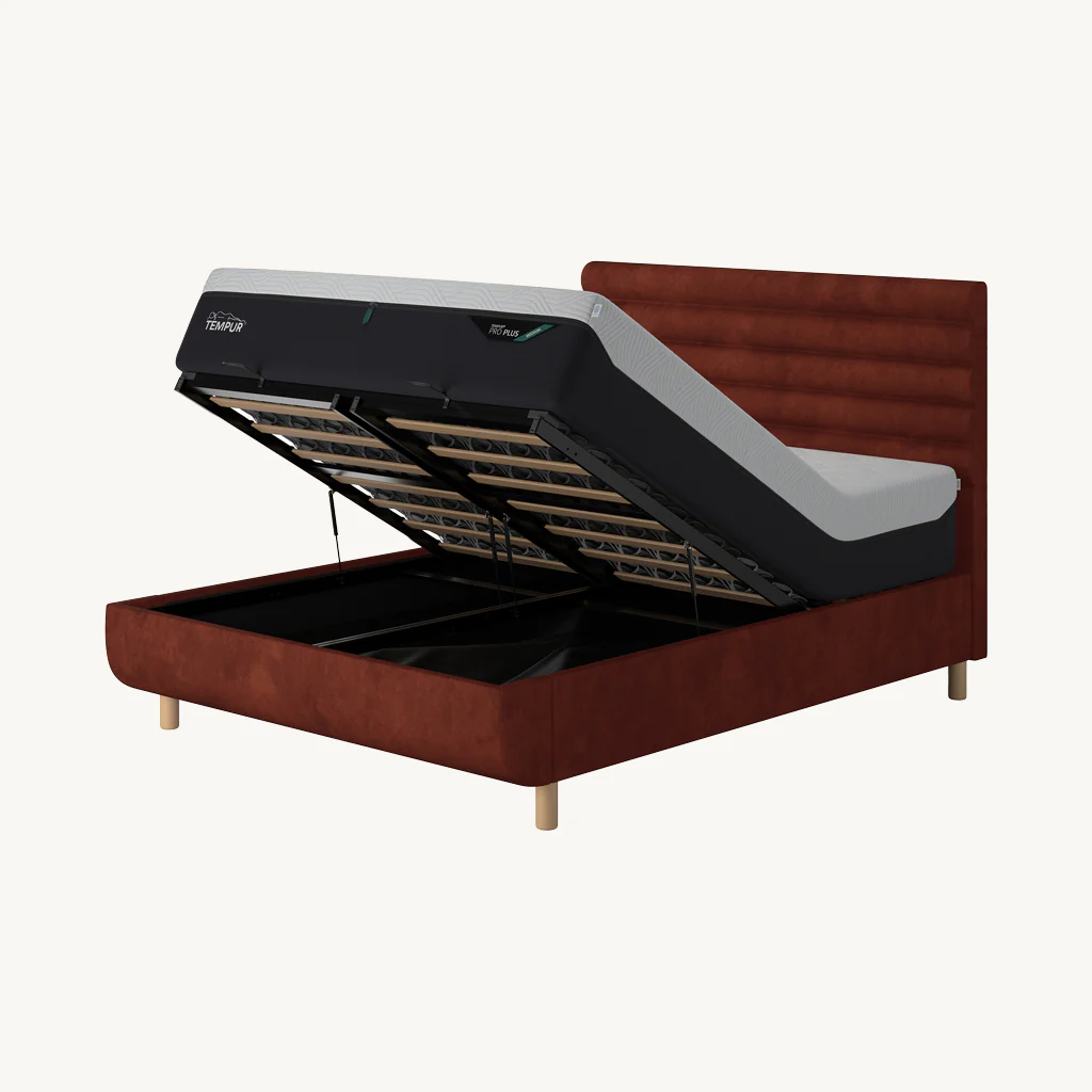 TEMPUR® Arc Ottoman Bed with Vectra Headboard