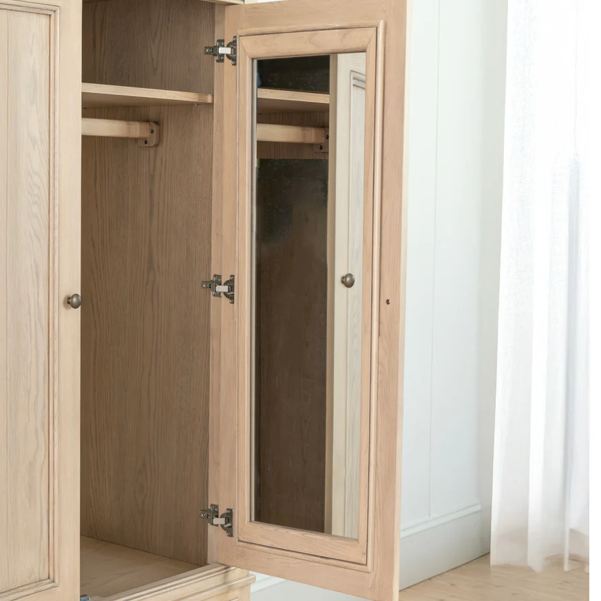 Toulon Wardrobe With Mirror - Image 3