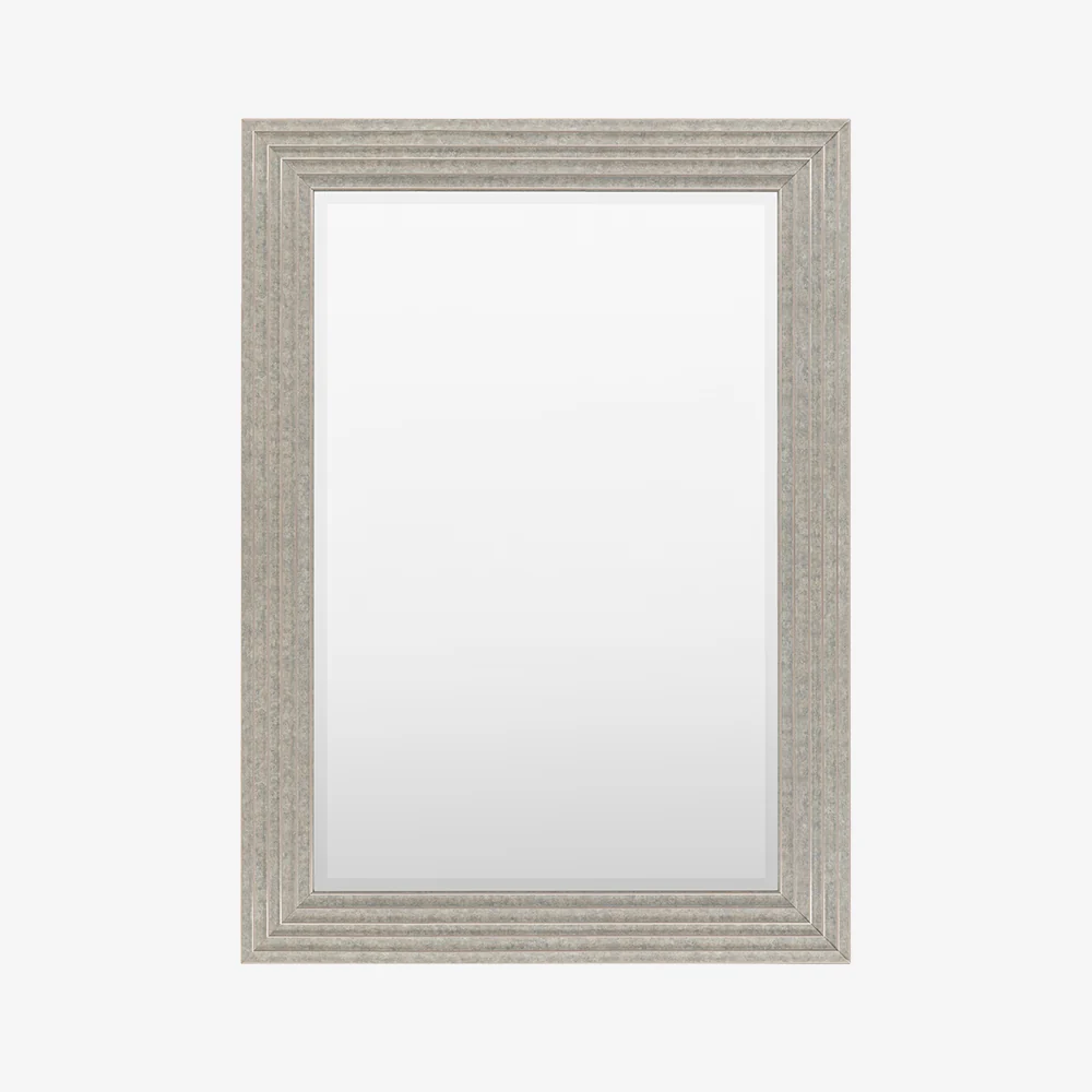 Tromso Rectangle Silver Mirror