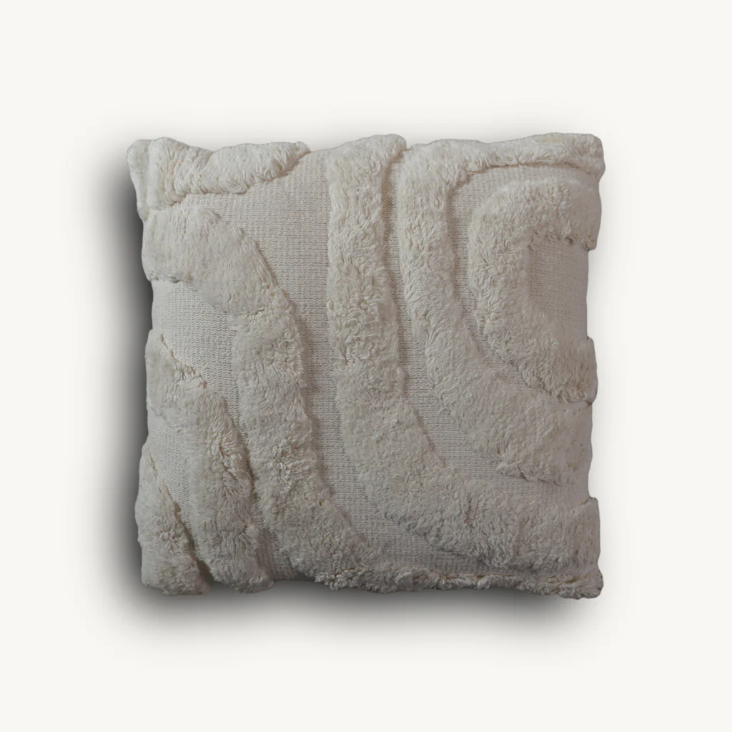 Tuffed Cream Cushion - Image 3