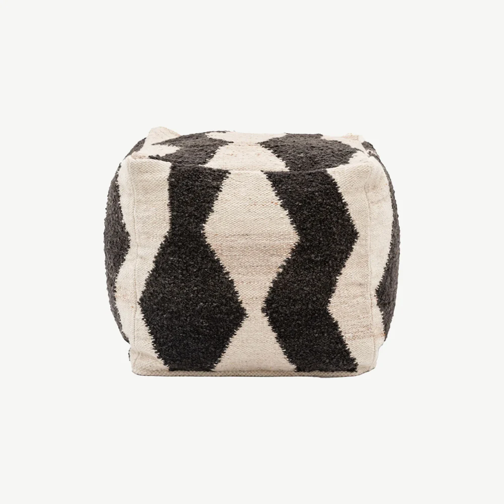 Visby Monochrome Pouffe - Image 3