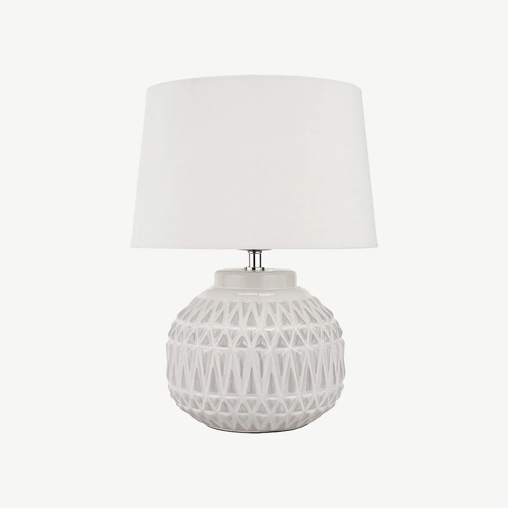Warm White Aztec Table Lamp