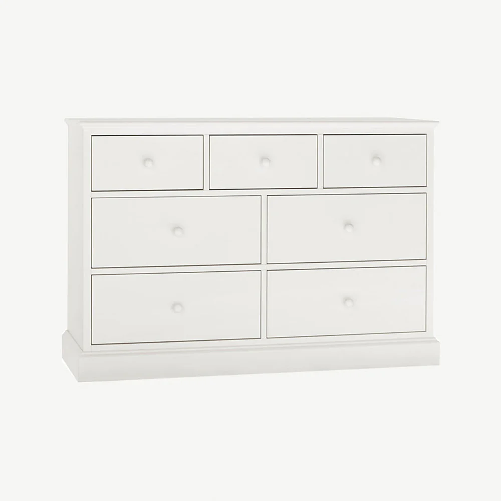 Ashburnham White 3+4 Drawer Chest - Image 3